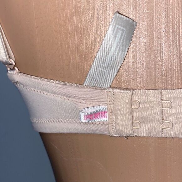 PINK Victoria's Secret Beige Wear Everywhere Multi-Way Push Up Bra Size 34C - Picture 4 of 9